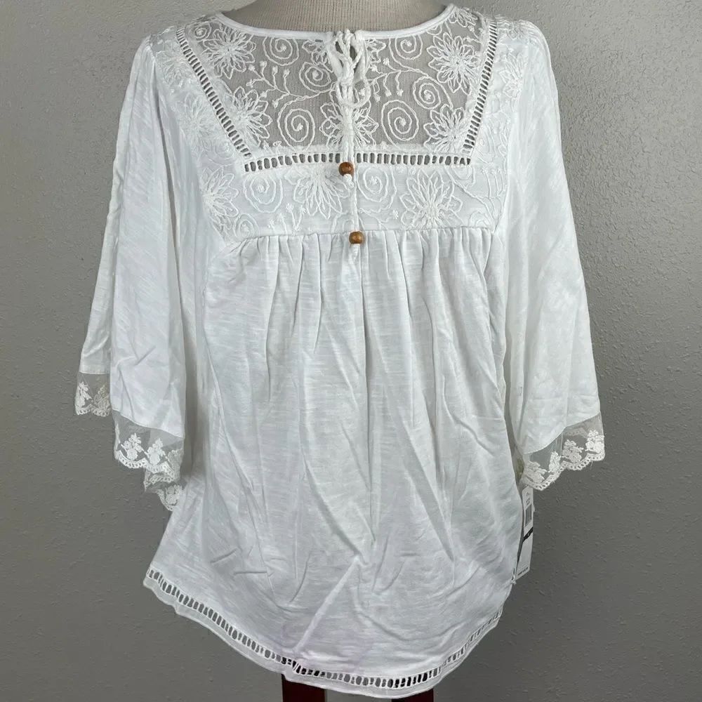 NWT RXB White Tunic Top Size S